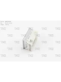 ZB Taster STEP C fla. Brail/Tak blau"6"